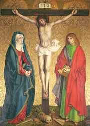 Kreuzigung, zentrales Panel des Retabels auf dem Hochaltar, 1430